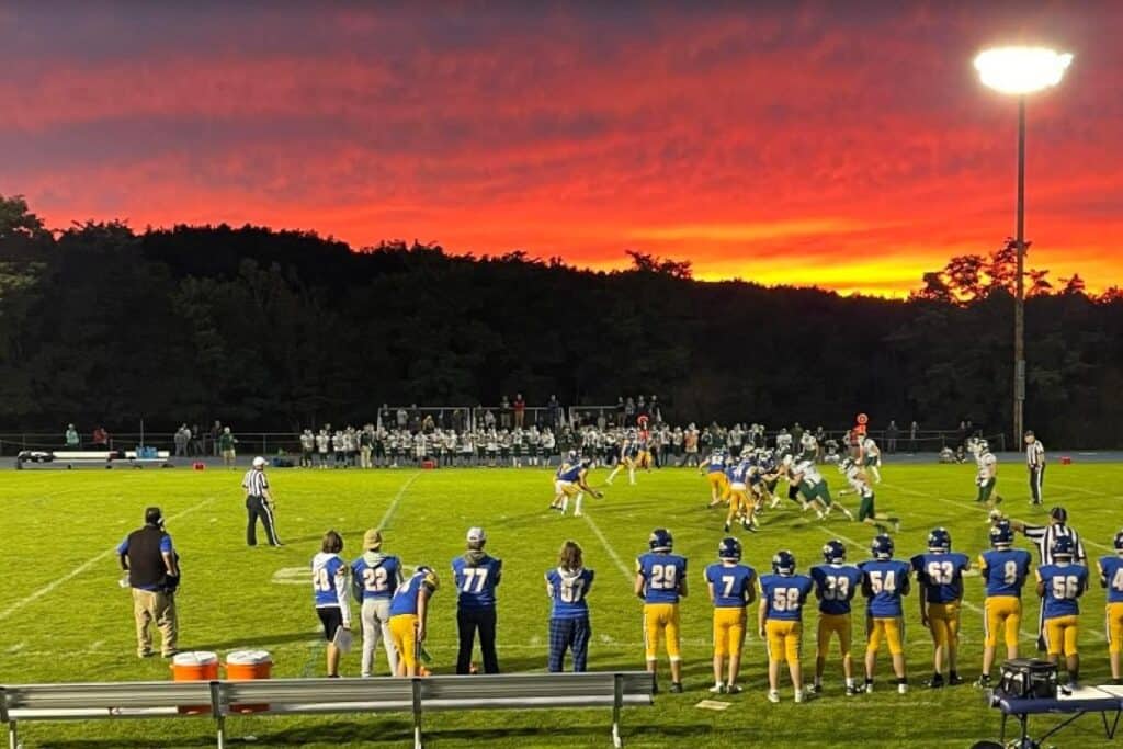 A Kearsarge Regional High School football game
