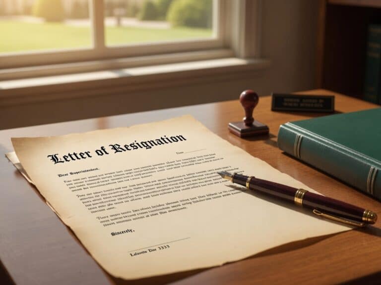 Letter of Resignation